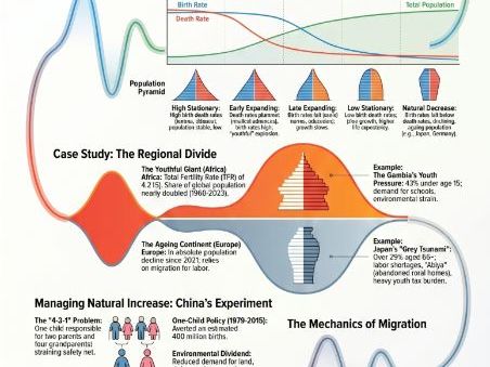 Unit 4 Infographic Bundle: Global Population & Migration 9696 2027 Spec