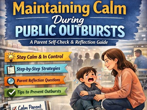 Maintaining Calm During Public Outbursts – A Parent Self-Check & Reflection