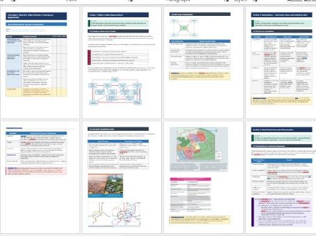 Edexcel iAL Geography – paper 2 Urban 2.4.4 Urban regeneration Revision book