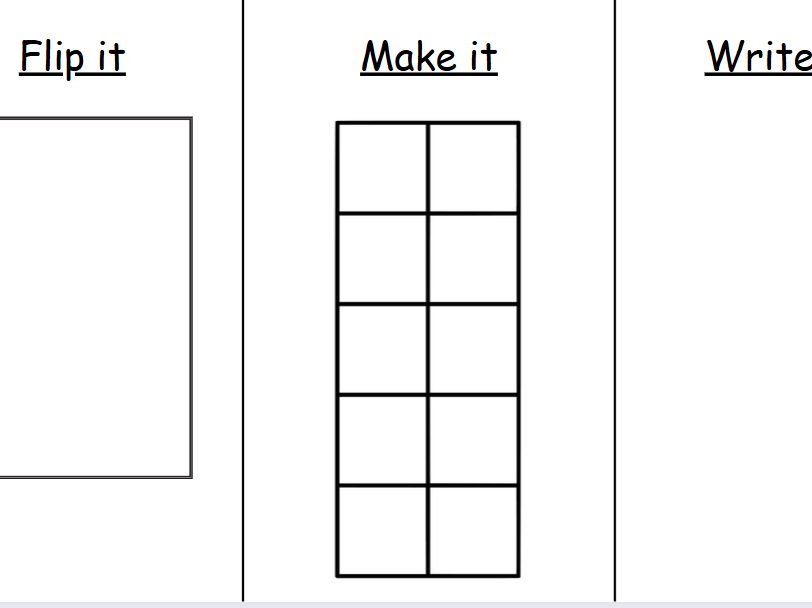 Flip it, make it, write it!