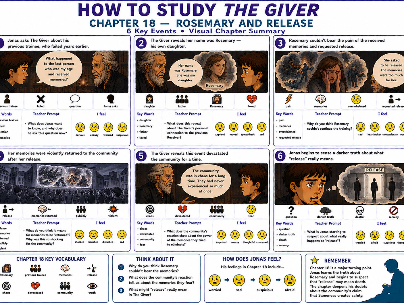 The Giver Chapter 16-20 Visual Summary: UDL & SEN Mat