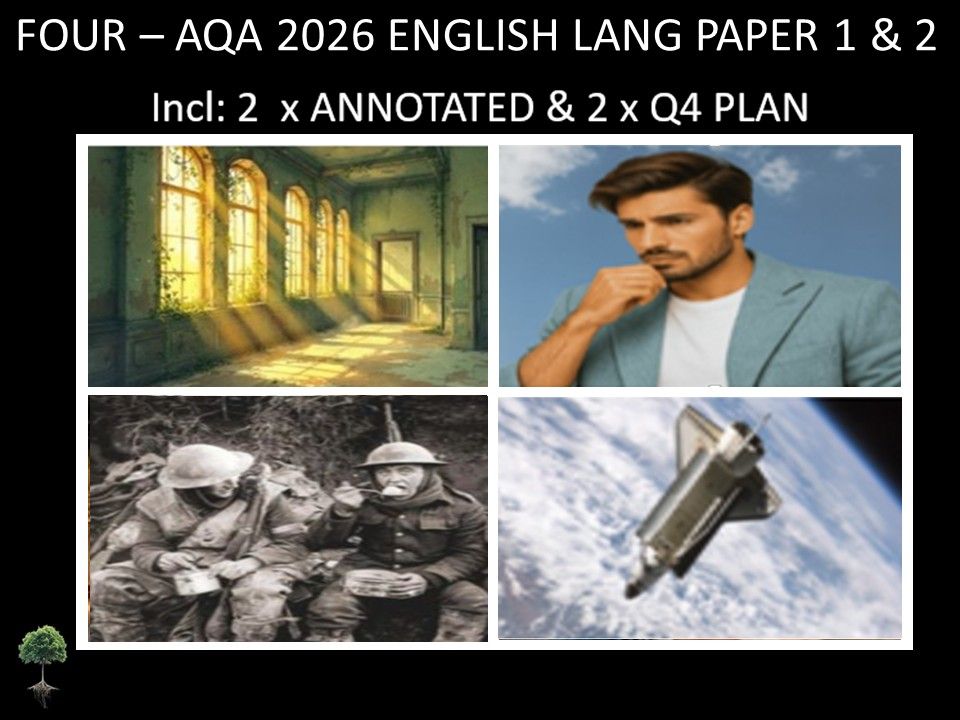 FOUR - AQA PAPER 1 & 2| 2026 FULL MOCKS | ANNOTATED | Q4 PLAN