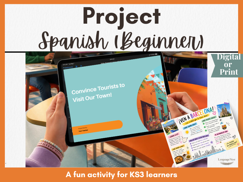 Spanish Project: Design a Town Brochure or Presentation (KS3)