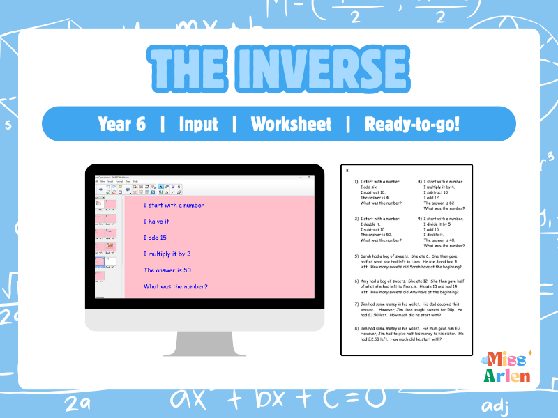 Year 6 Inverse Operations Lesson