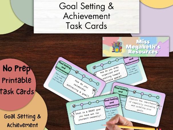 Learning Strategies 2.0: Goal-Setting and Achievement Task Cards