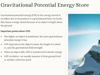 iGCSE Physics - 1.7.1 Energy CORE