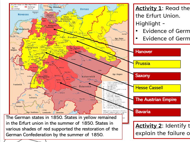 German Nationalism: The Erfurt Union 1850