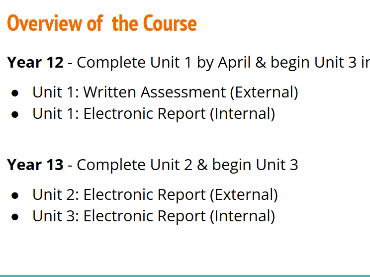 WJEC - L3 Food Science & Nutrition: Course Introduction