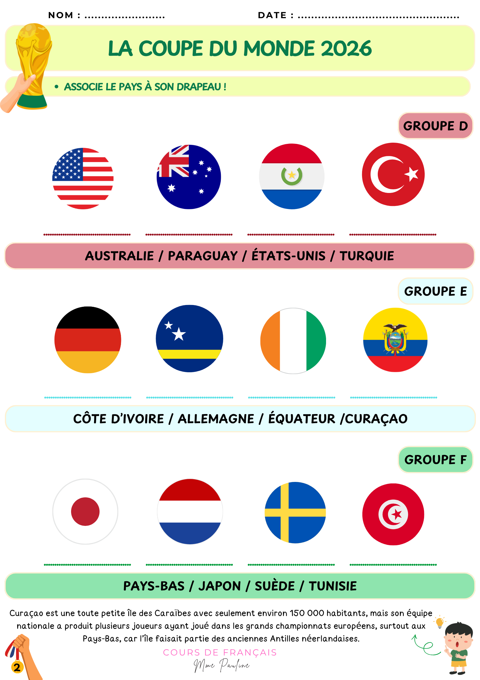MFL WORLD CUP BOOKLETS (SPANISH & FRENCH)