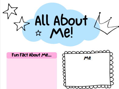 All About Me Pastel Handouts | EYFS, KS1 & KS2 | SEND Friendly | Meet the Teacher