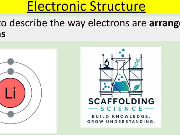Electronic structure - for low attainers