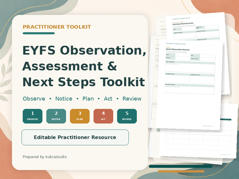 EYFS Observation Assessment & Next Steps Toolkit