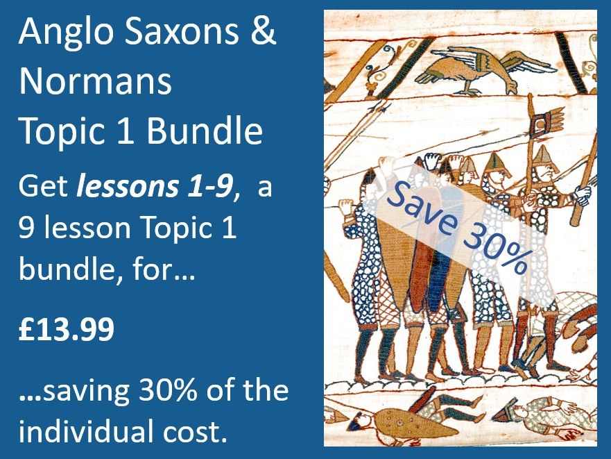 GCSE Anglo Saxons Topic 1 BUNDLE