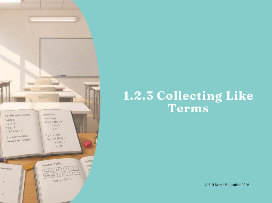 IB Maths MYP Year 1, Unit 2 - 1.2.3 Collecting Like Terms