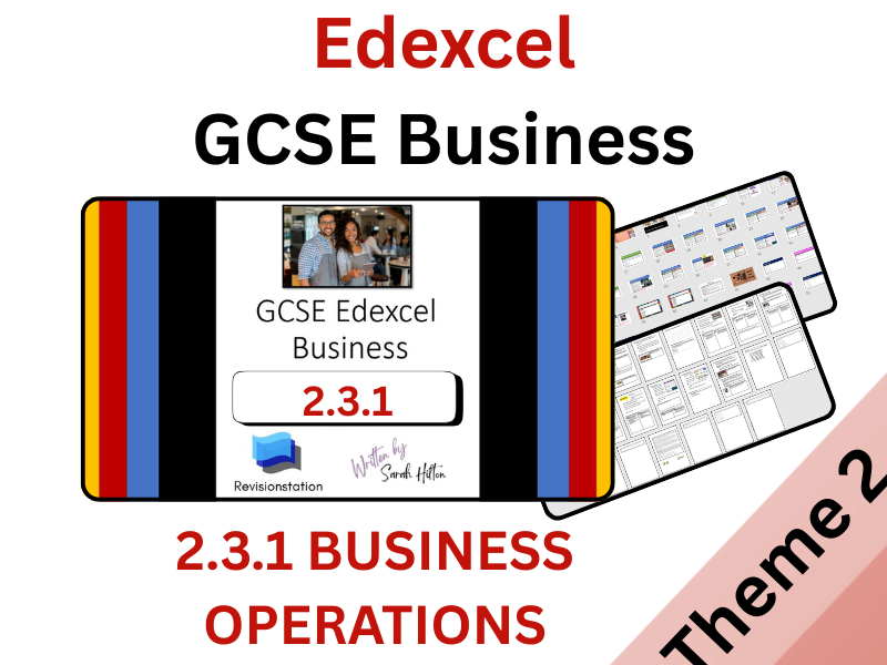 Edexcel GCSE Business 2.3.1 Business Operations 231 complete lesson