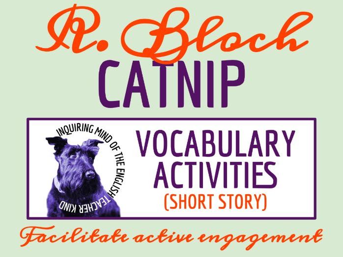 "Catnip" by Robert Bloch Vocabulary Activities | Weird, Witchy Fantasy Tales | Short Story