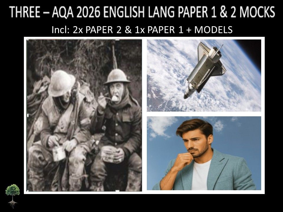 THREE - AQA PAPER 1 & 2 | 2026 FULL MOCKS | MODELS