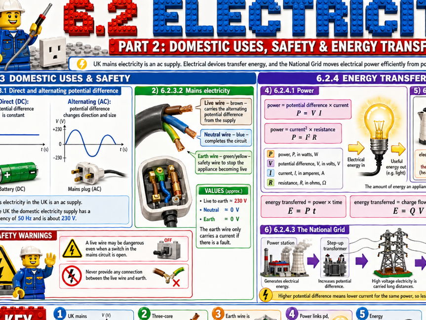 aqa PHYSICS TRILOGY PAPER 1 LEGO KNOWLEDGE ORGANISERS