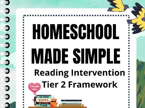 Tier 2 Reading Intervention Framework | Grades 3rd-5th