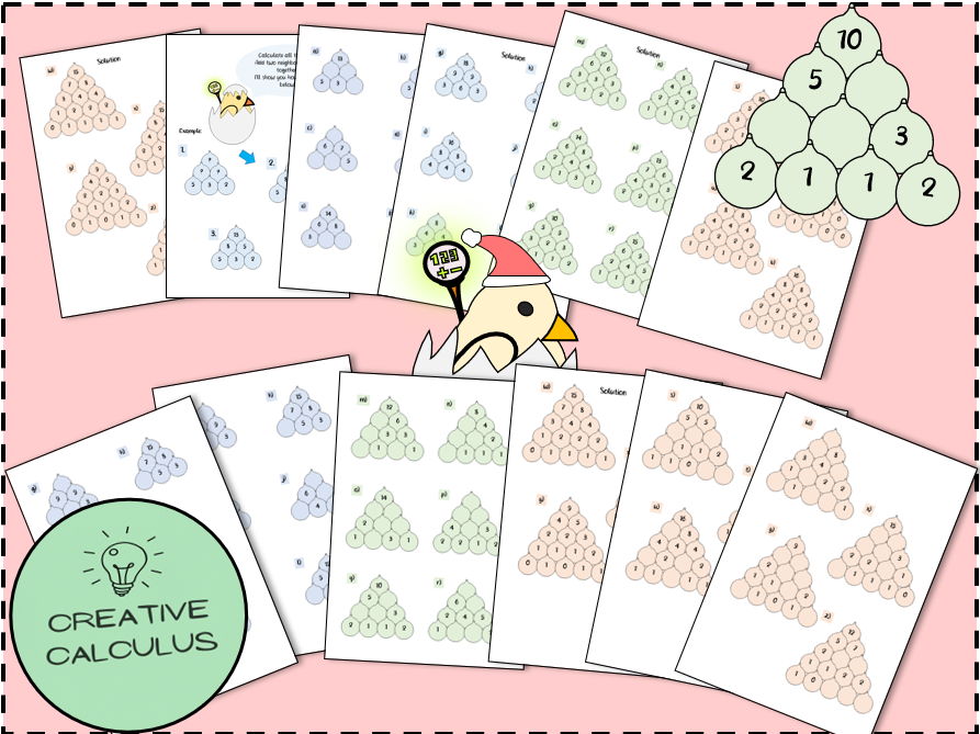 PYRAMID WALL: Christmas - Number range: 20