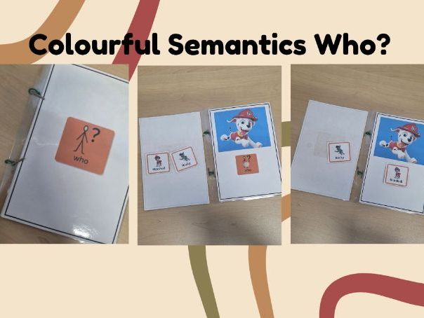 Colourful Semantics. Who? Activity Book (Paw Patrol)
