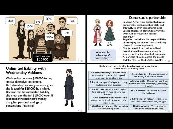 Types of business - Addams family edition