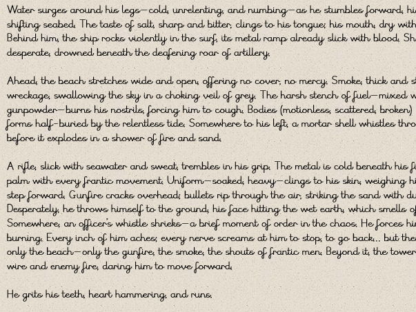 English unit based on Beyond the Lines WW2