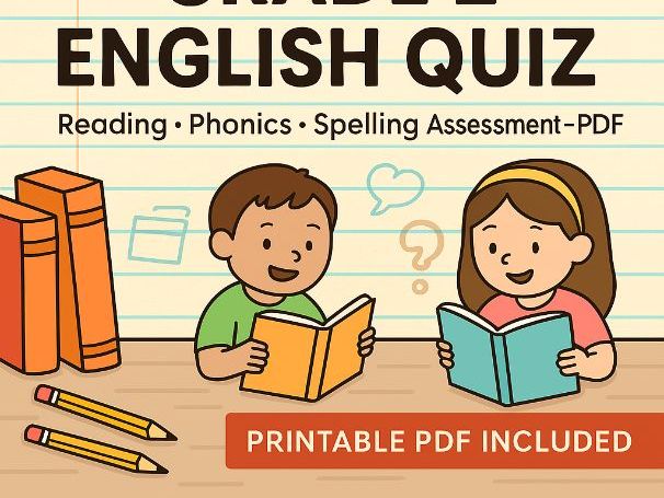 English Quiz Reading Comprehension Assessment