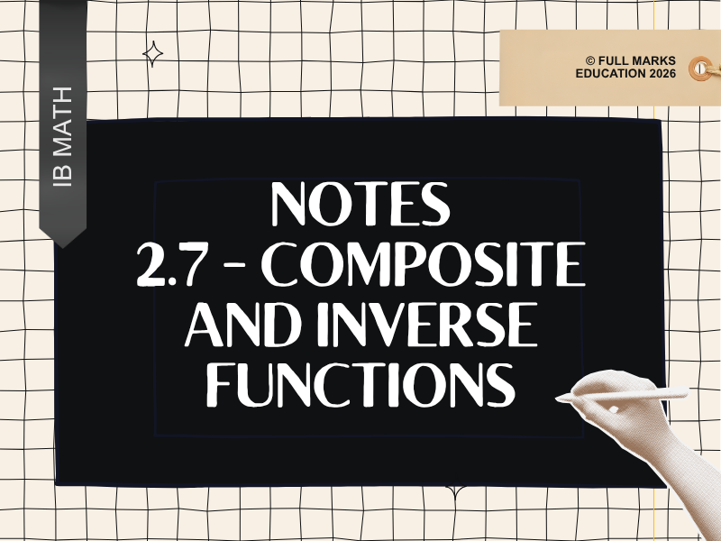IB Maths AI HL 2.7 - Composite and Inverse Functions Notes