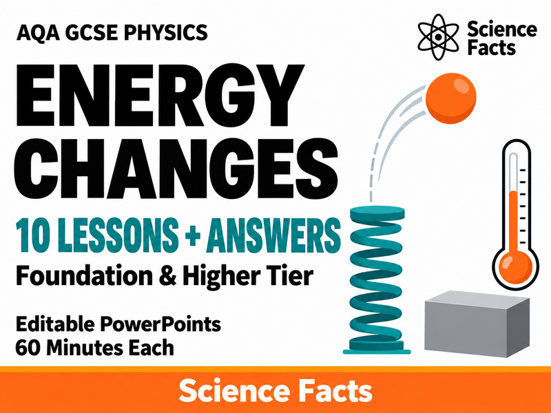 Energy Changes: AQA GCSE Physics (10 Lessons + Answers)