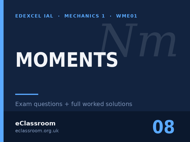 IAL Mechanics 1 Moments exam questions
