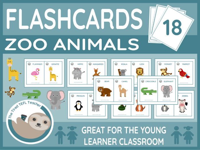 ESL Zoo Animals Flashcards