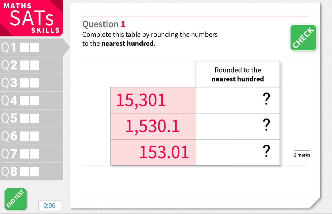 Round Numbers Up To The Nearest One Hundred KS2 Maths Sats Reasoning 