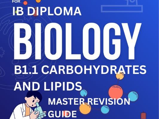 IBDP Biology B1.1 Carbohydrates and Lipids - Revision Guide | SL & HL I NOS, TOK, IA Spark