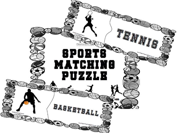 Matching Puzzle - Sports (Fun Classroom Game for Kids)