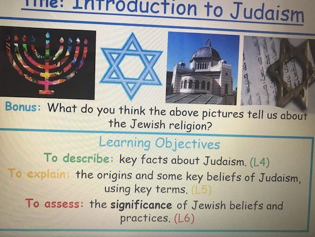 KS3 Introduction to Judaism - Lesson 1