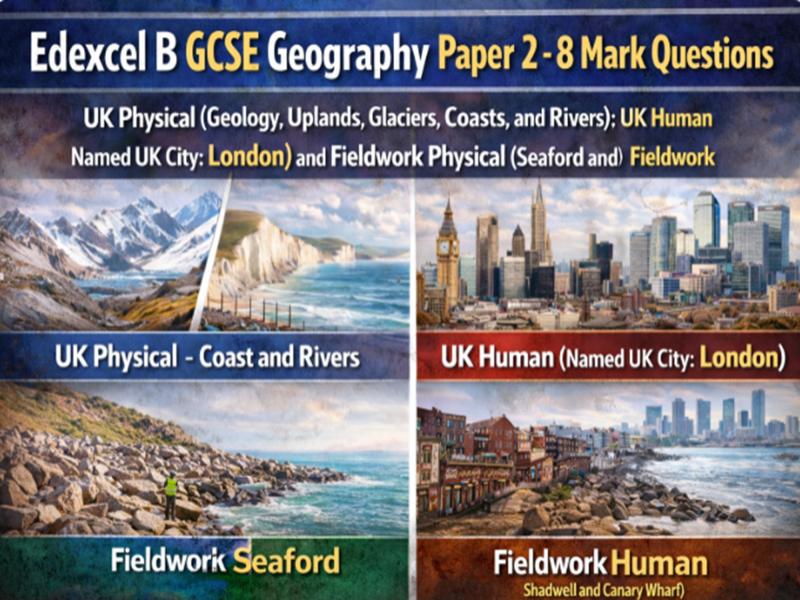 Edexcel B GCSE Geography Paper 2 8 Mark Question PPT