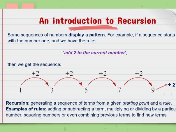 VCE General Math - Sequences & Finance - Lesson 1 PPT - Number Patterns