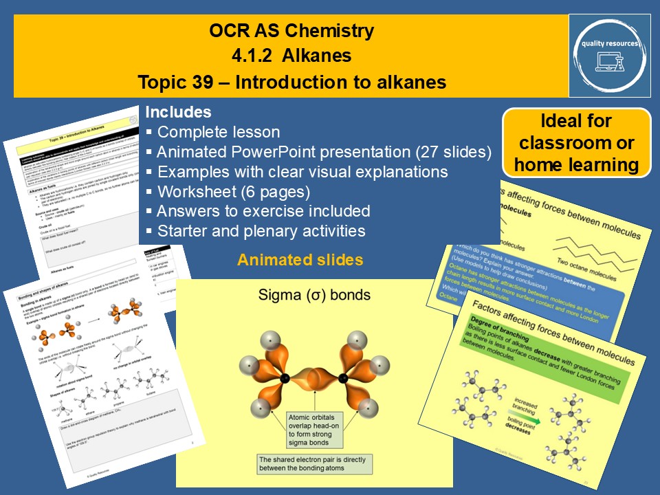 Introduction to alkanes OCR AS Chemistry