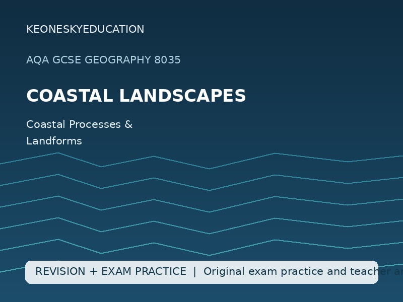 AQA GCSE Geography 8035 | Coastal Landscapes | Coastal Processes & Landforms