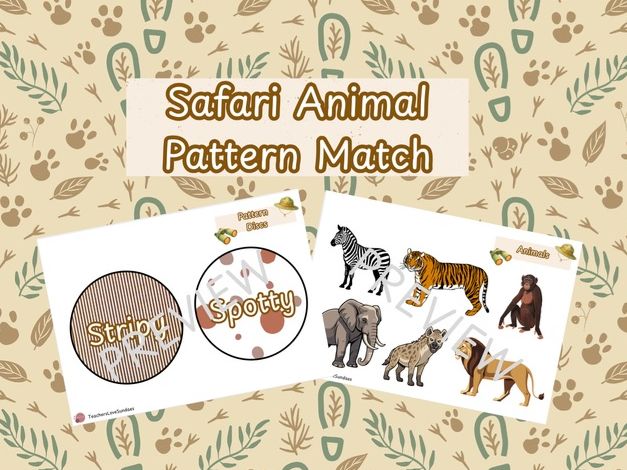 Safari Animal Pattern Match