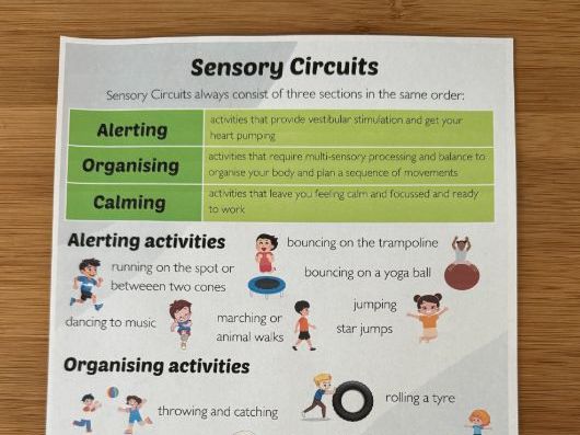 Sensory Circuits Poster Teaching Resources