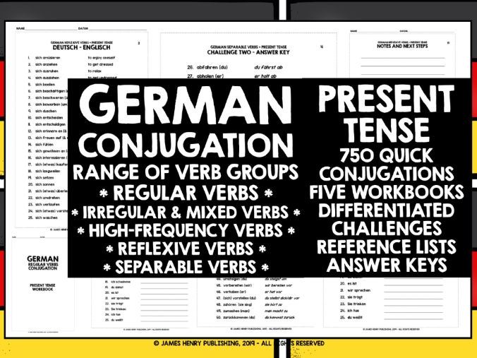 GERMAN PRESENT TENSE WORKSHEETS