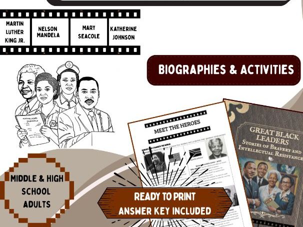 Great Black Leaders: Bravery & Intellectual Resistance (Black History)