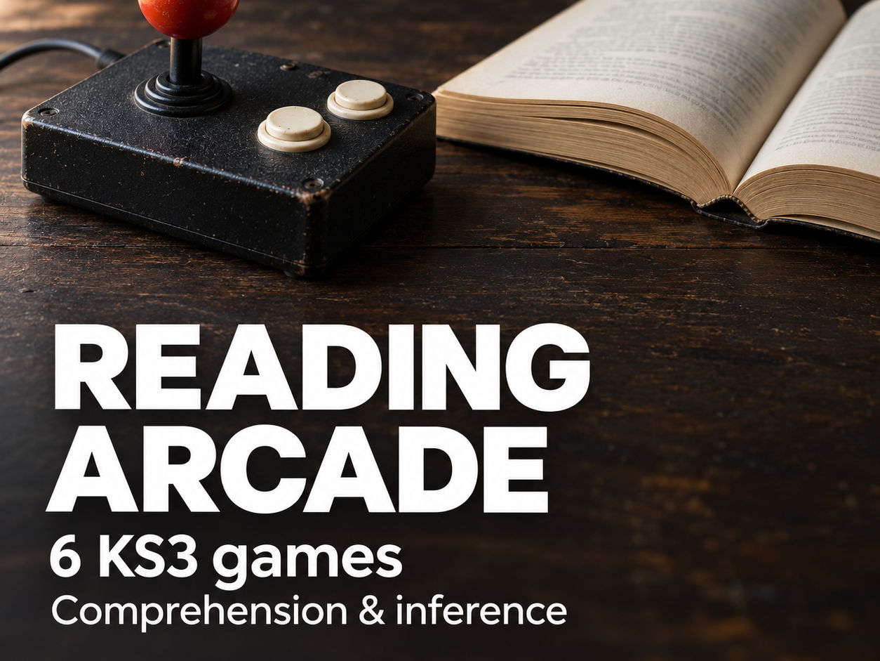 Reading Arcade: 6 KS3 Comprehension & Inference Games