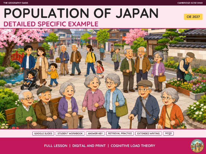 Japan Ageing Population Case Study | IGCSE Geography Cambridge 0460