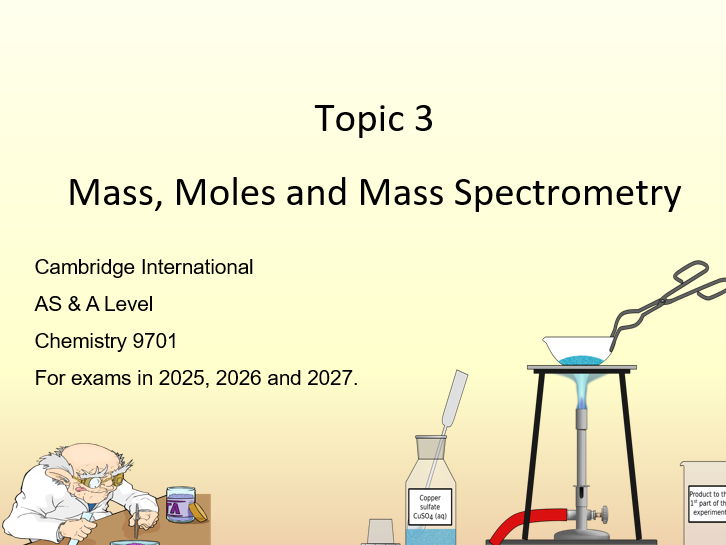Topic 3 Stoichiometry, 16 Lesson bundle CIE AS/A Level Chemistry