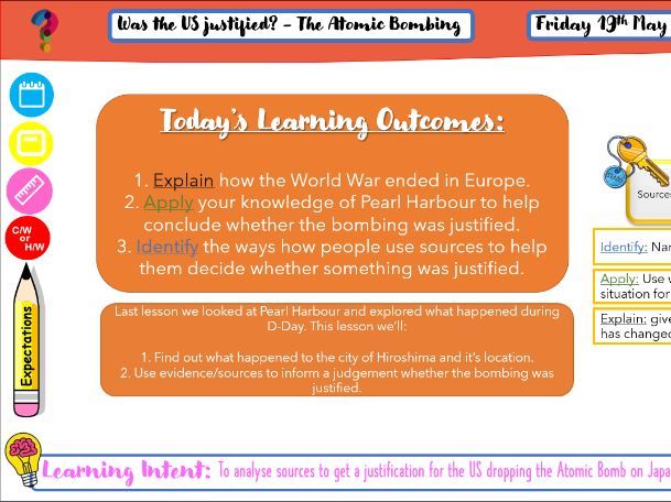 Hiroshima: Justifying the events. (L1/2)