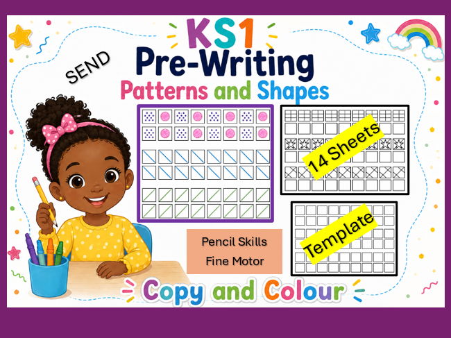 KS1 & SEND Pre-Writing Pattern and Shape