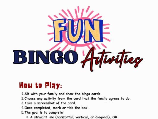Fun & Healthy Bingo Bundle for Kids & Families: 5 Engaging Bingo Cards (PDF, JPEG, Canva & PPT